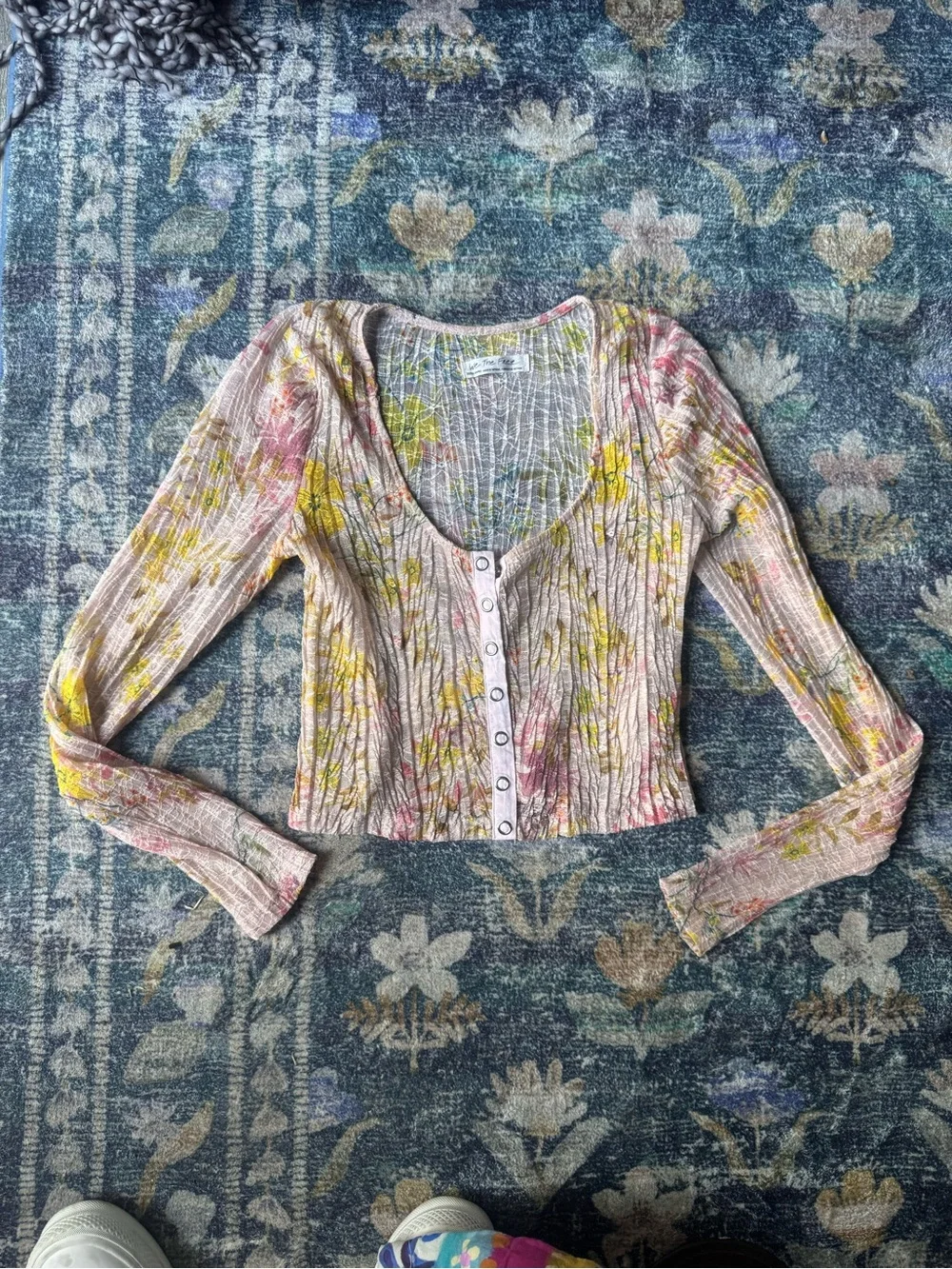 Free People cropped ribbed